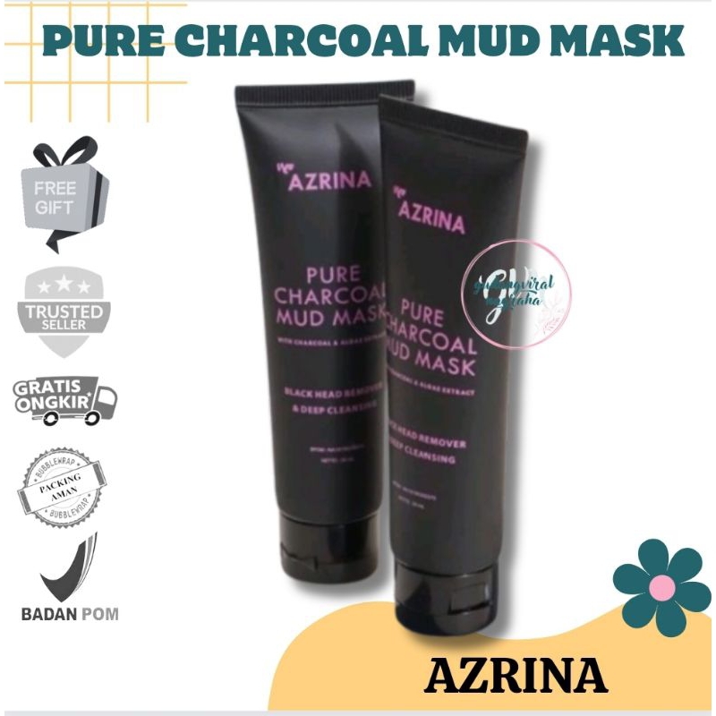 ~GVN~ AZRINA PURE CHARCOAL MUD MASK VIRAL AZRINA BEAUTY CHARCOAL MASK ONLY