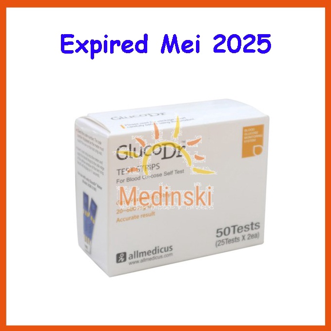 PALING LARIS Strip GlucoDr Isi 5 Stik Kode 8 BioSensor Gluco Dr Tes Cek Gula Darah GDS AGM21 AGM21