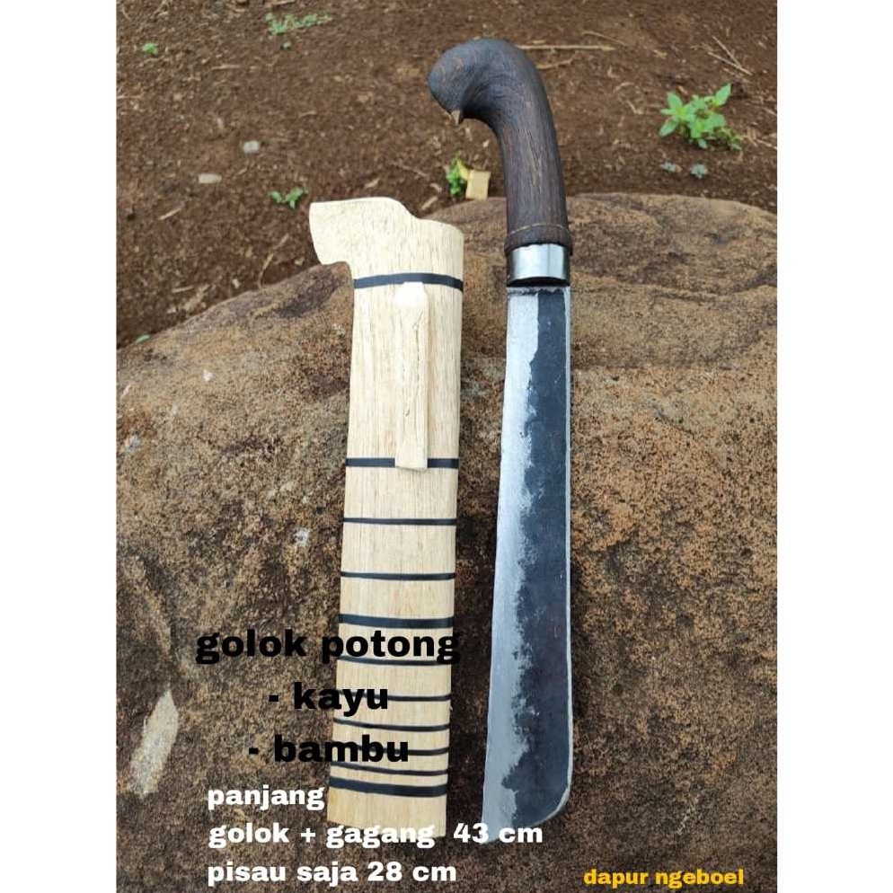 Paling Dicari golok kebun bahan baja per asli super tajam golok potong kayu  golok potong bambu  gol