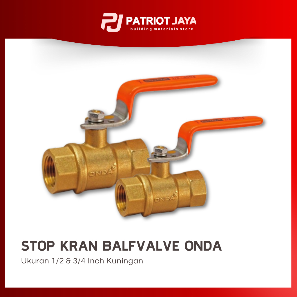 Stop Kran Kuningan Balfvalve Onda
