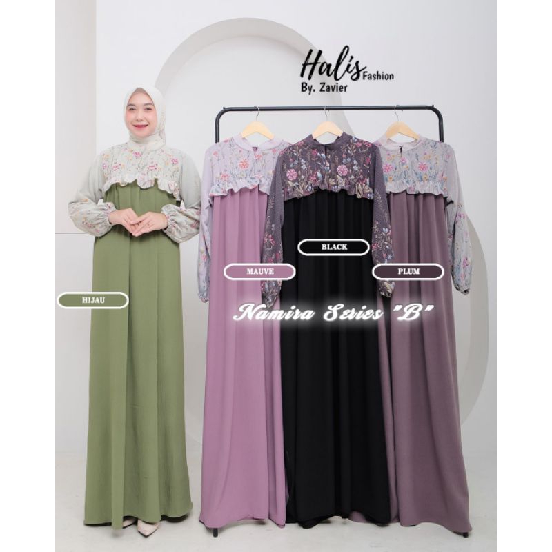 NAMIRA SET HIJAB VOL 21 ORY HALIS FASHION/GAMIS SET HIJAB NAMIRA ORY HALIS/GAMIS SET CRINGKLE MIX CE