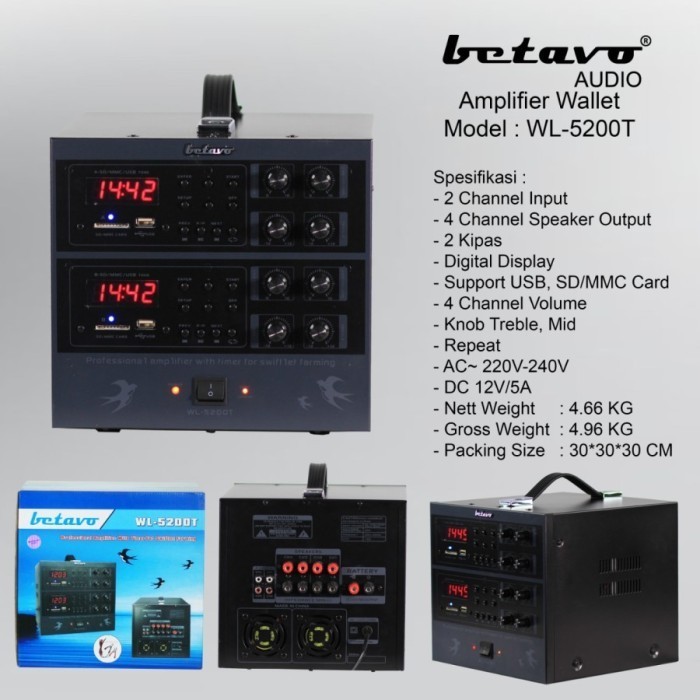 Ampli Walet Betavo WL 5200 T Betavo WL 5200T Betavo WL5200T Original