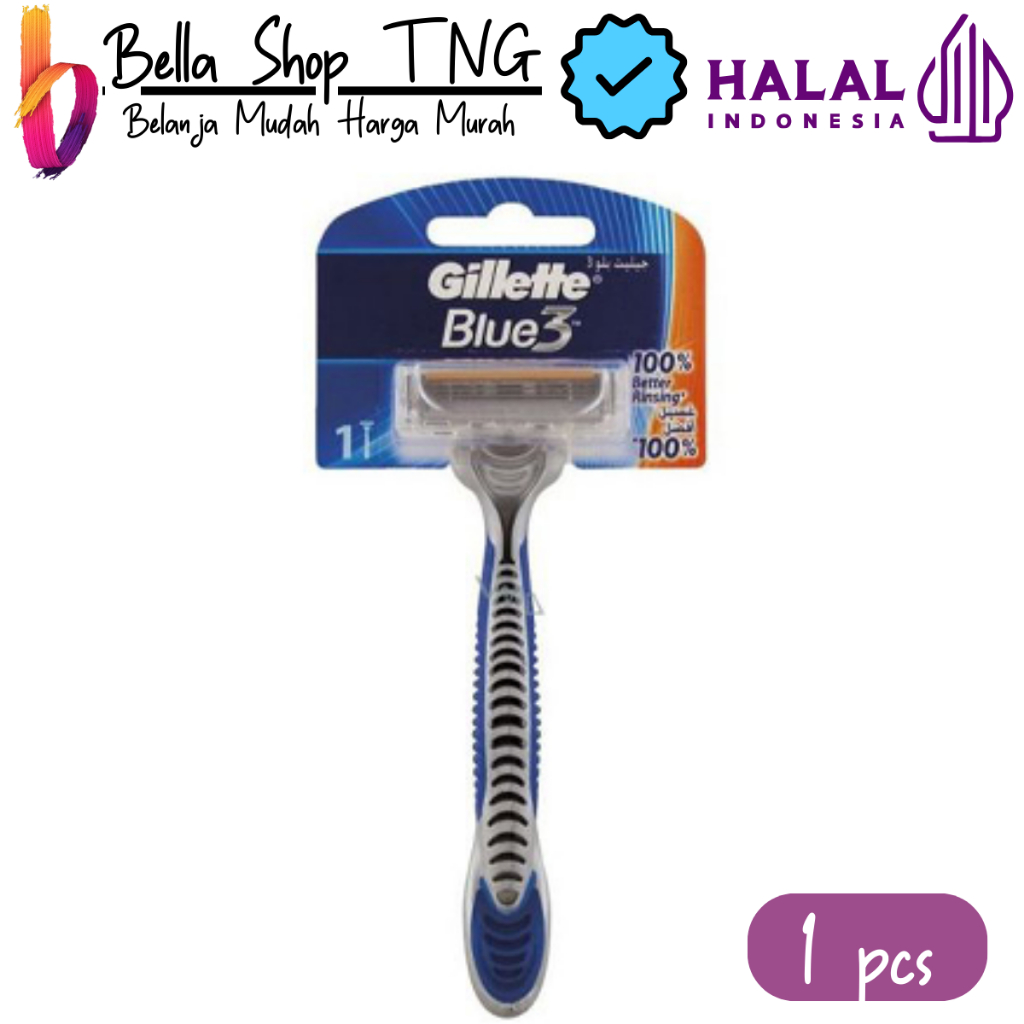 Gillette Blue 3 Alat Cukur Pisau cukur berkualitas