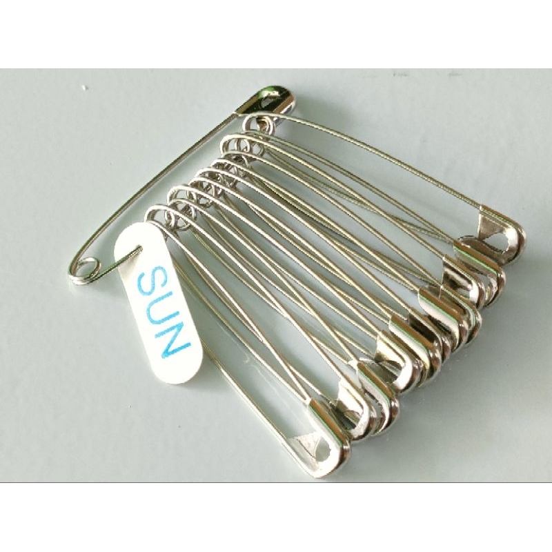 peniti SUN besar putih stainless| peniti sprei | peniti besar