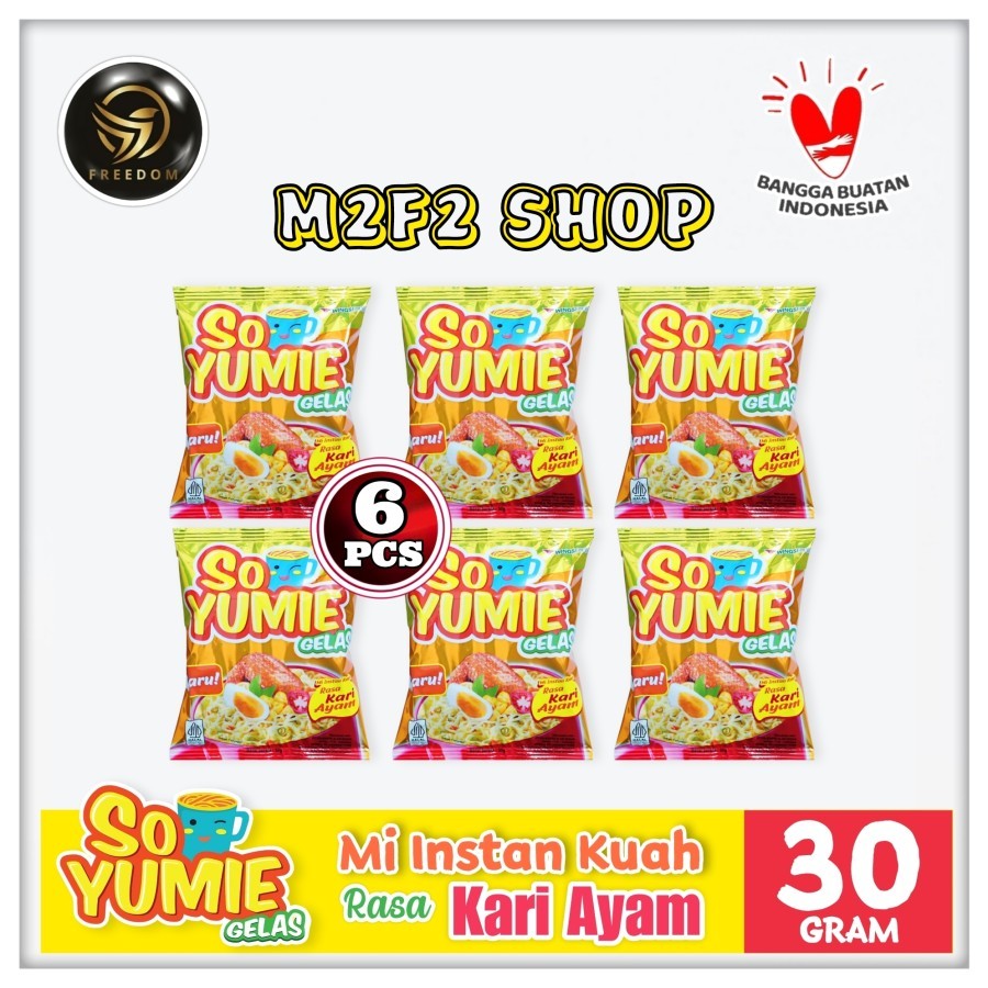 

Mie Gelas So Yumie Instant Kuah Kari Ayam Sachet - 30 gr (Kemasan 6 Pcs)