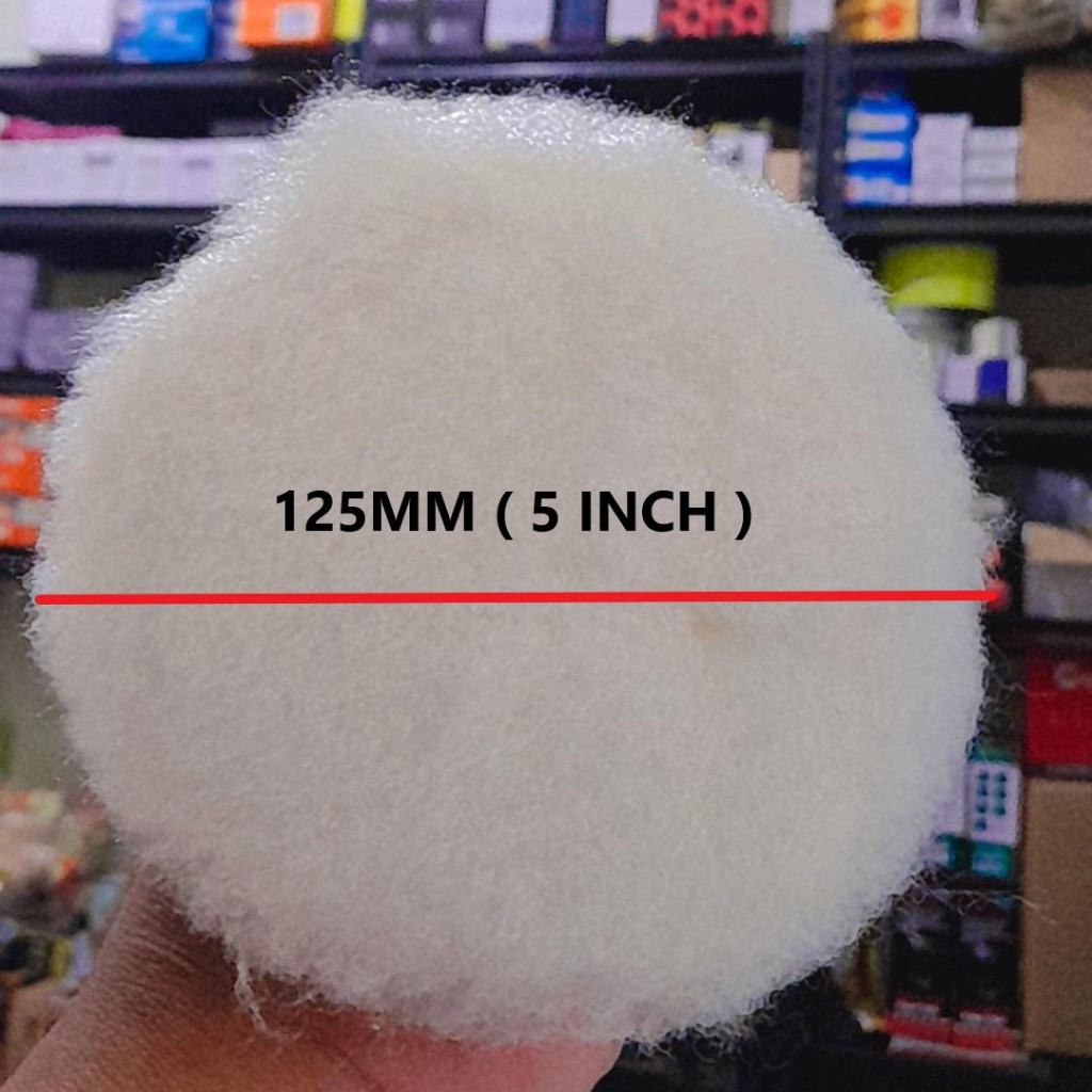 wool poles 5" set 5pcs polishing wool 5inch set wool poles konektor pad velcro