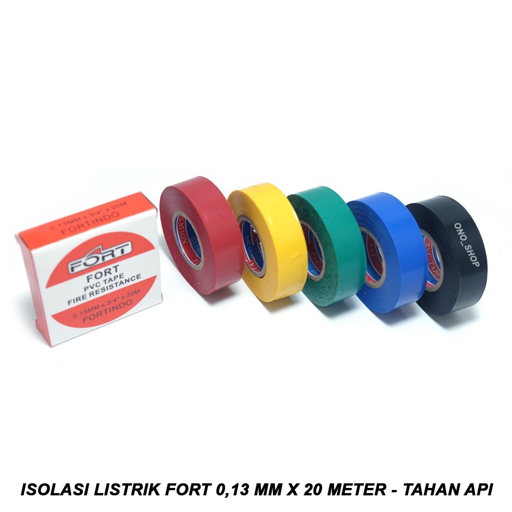 Isolasi Listrik FORT 0,13 mm x 20 Meter - Tahan Api