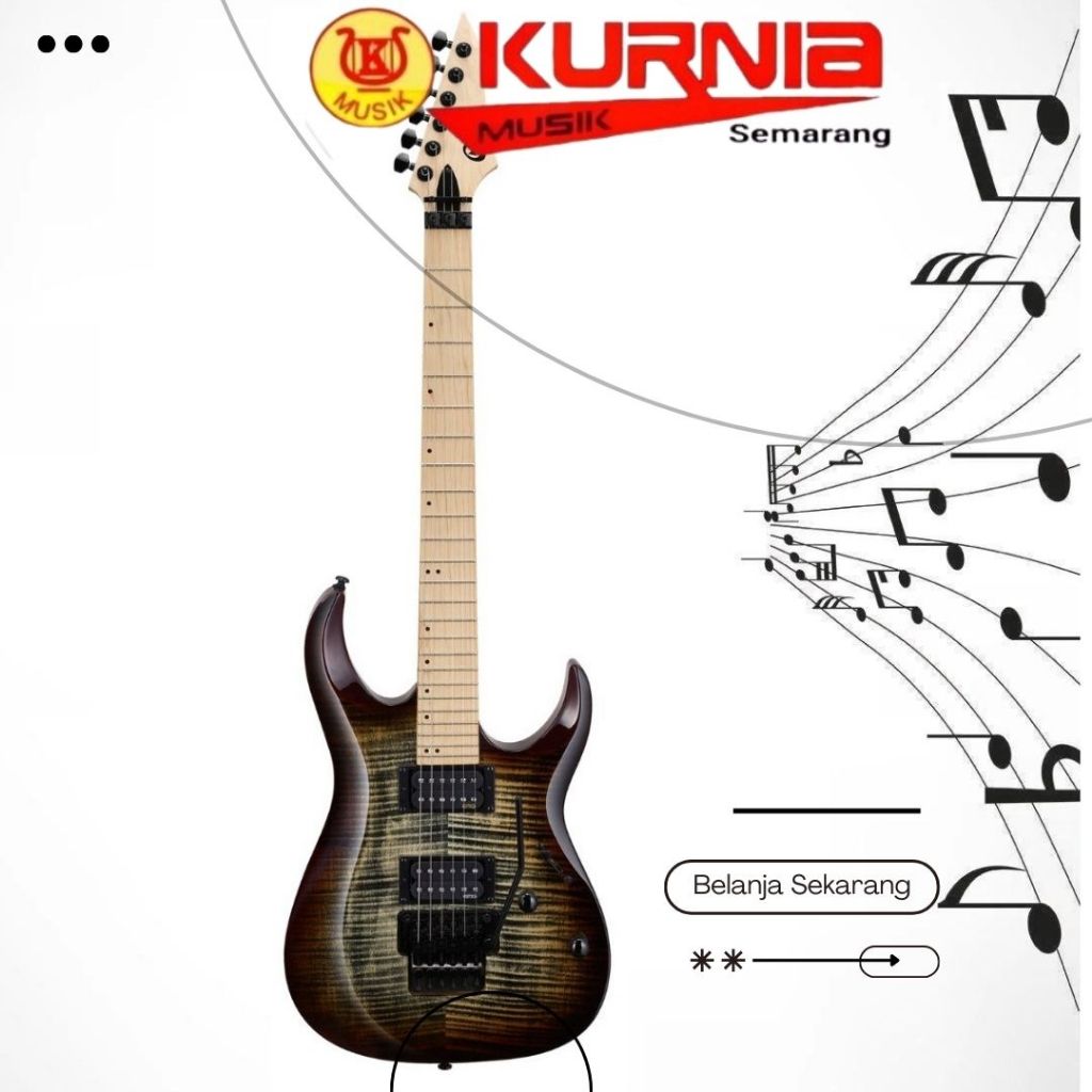 Cort X300BRB / X 300 BRB / X-300 BRB Gitar Elektrik Brown Burst