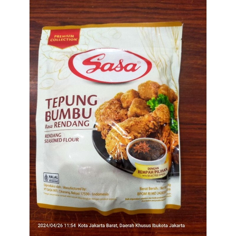 

SASA TEPUNG BUMBU RASA RENDANG 200 gr