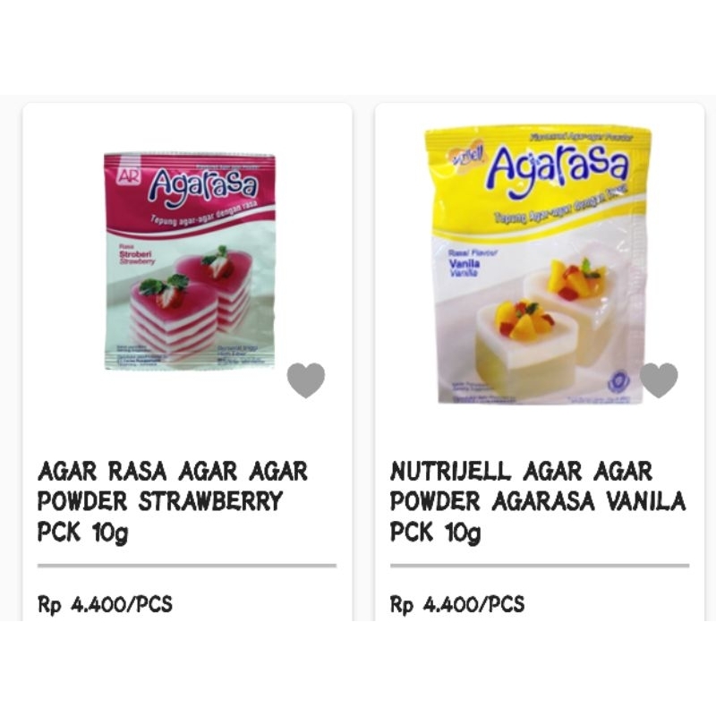 

KHOSI Agarasa 10 gr vanilla dan strawberry