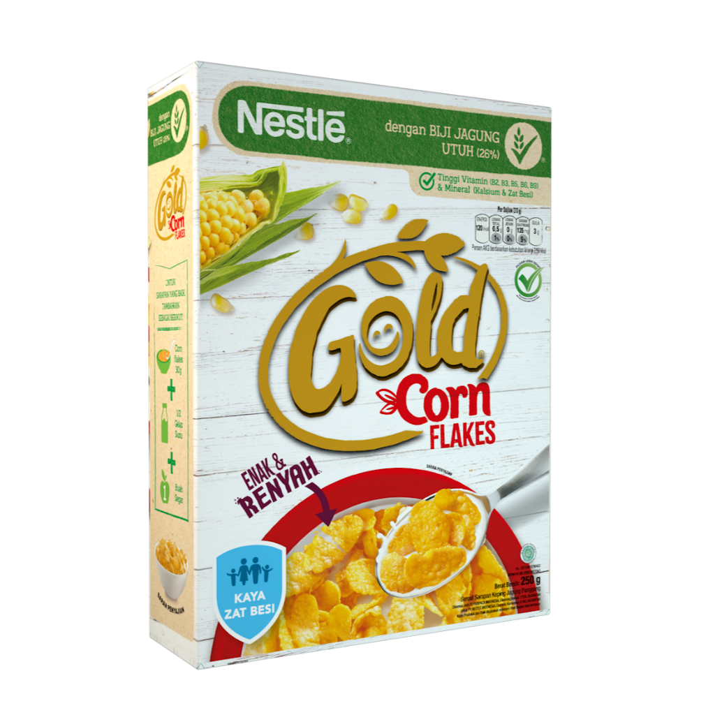 

NESTLE GOLD CORN FLAKE CEREAL KTK 250 GR