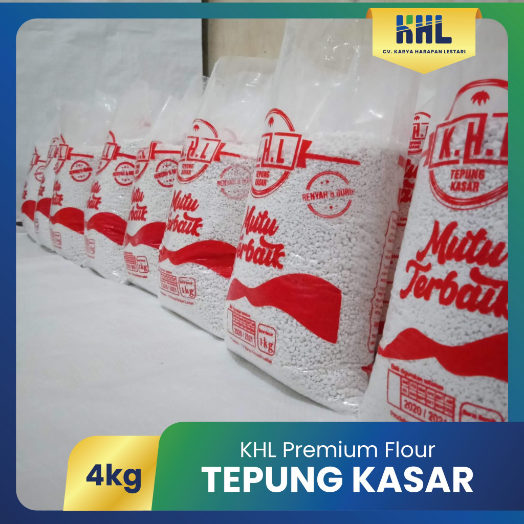 

4 Kg Tepung Tapioka Kasar / Tepung Kasar / Tepung Shihlin / Tepung Crispy / Tepung Krispi / Tepung Tapioka