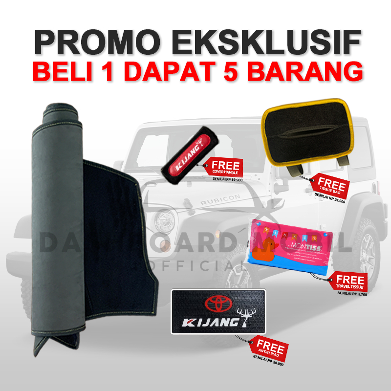 Cover Dashboard Toyota Kijang Kapsul, LGX, Krista Alas Pelindung Dasbor Aksesoris Interior Mobil