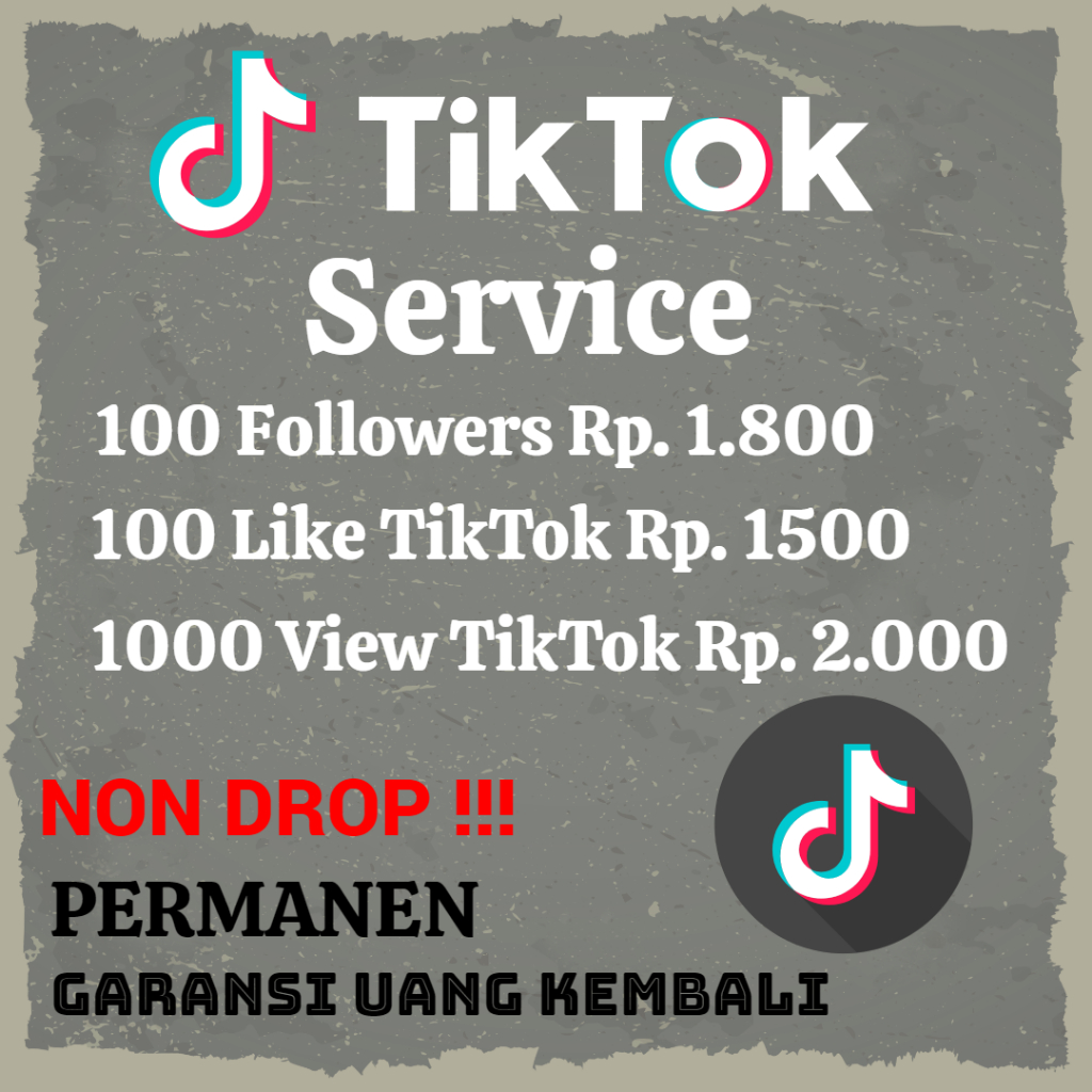 Followers TikTok Murah Permanen 1000%