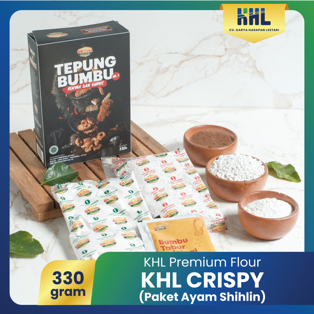 

330gr Paket All In One / Tepung Bumbu Serbaguna KHL Crispy Ala shihlin / Paket Komplit Tepung Shihlin