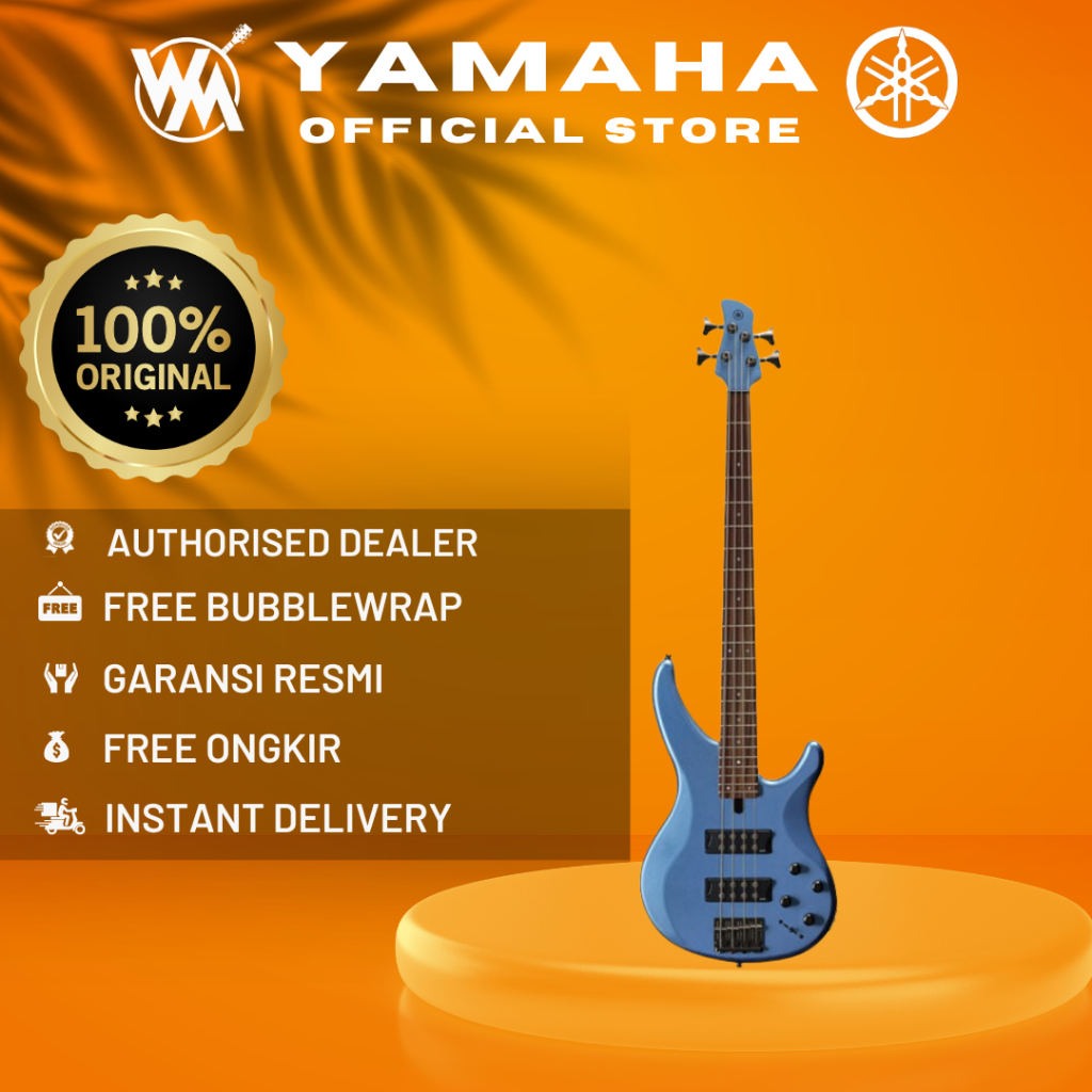 Yamaha Gitar Elektrik Bass TRBX304 / TRBX 304 / TRBX-304 - FACTORY BLUE