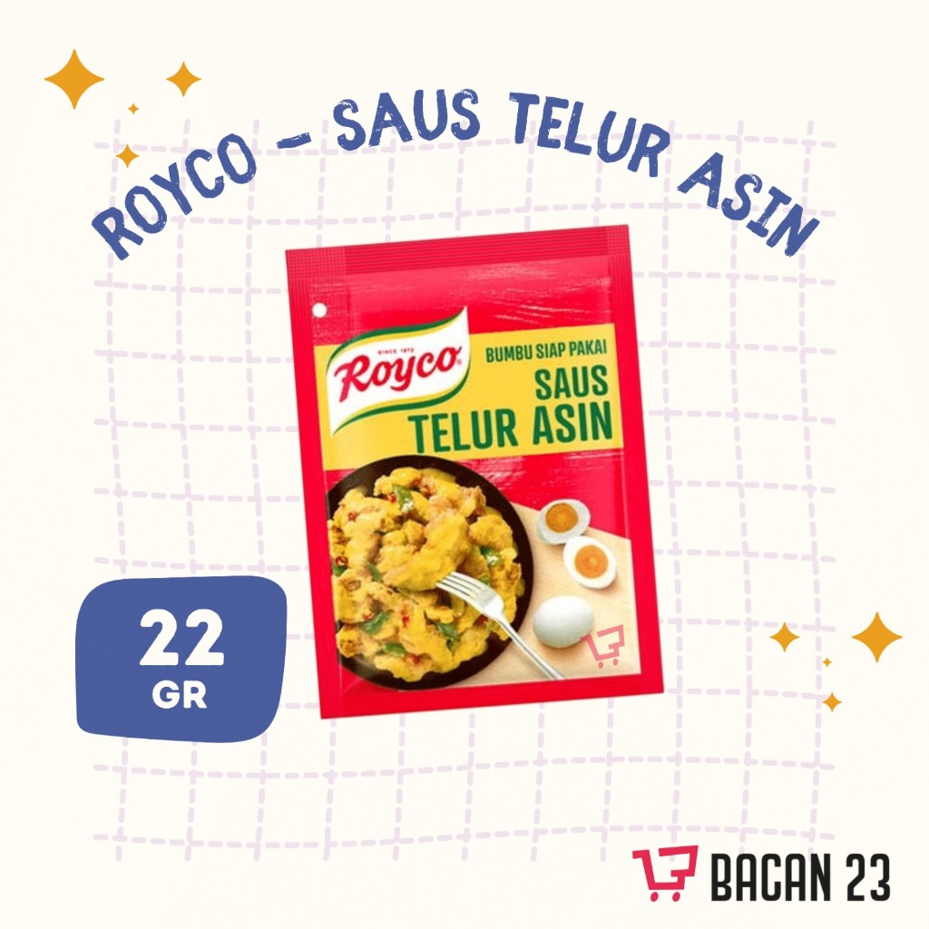 

Bumbu Royco Saus Telur Asin (22 Gr) / Bumbu Siap Pakai - Bumbu Dapur / Penyedap Rasa