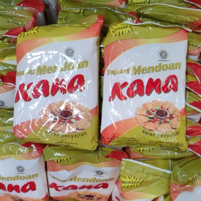 

Tepung Mendoan Kana 1Pak isi 20Pcs