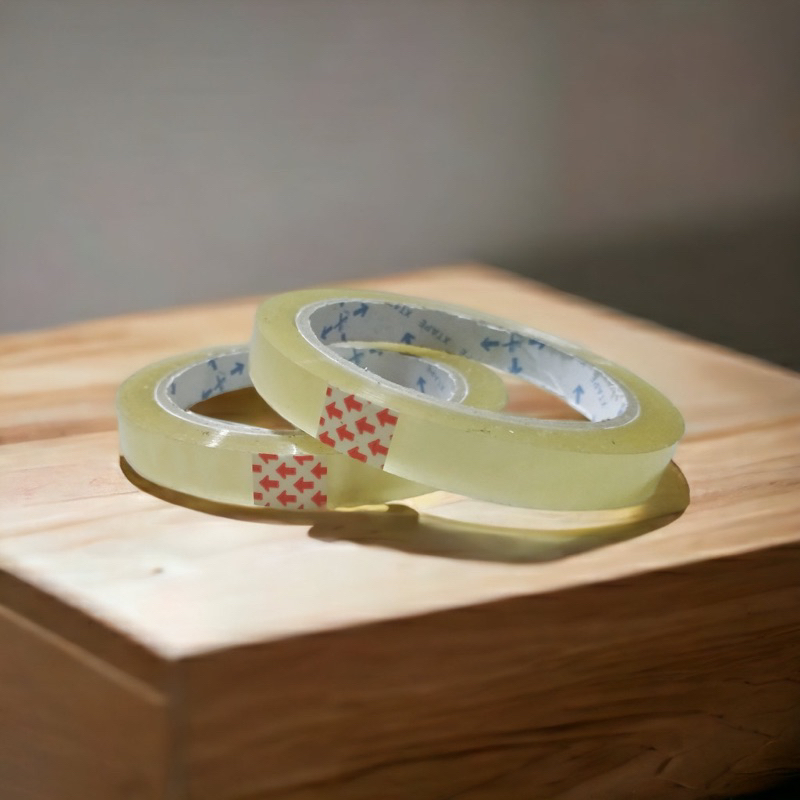 

(PAP) Lakban Selotip Isolasi Bening ATK Tape 12mm 100 Yard 0,5 1/2 Inch 100Yard