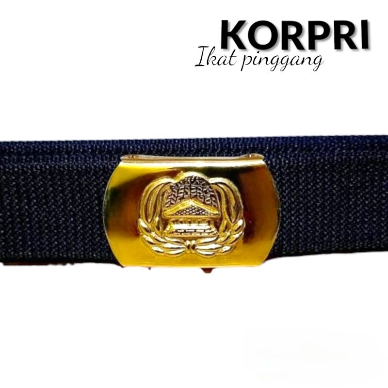 Gesper Korpri Asn Pns Pria Wanita Kuningan Asli