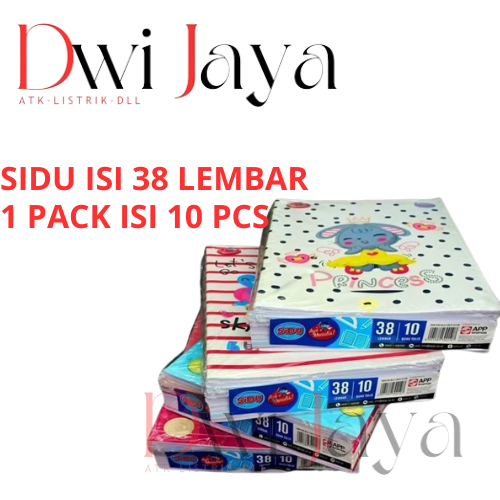 

Pack/ Buku Tulis Sidu isi 38 lembar / 1 Pack isi 10 pcs