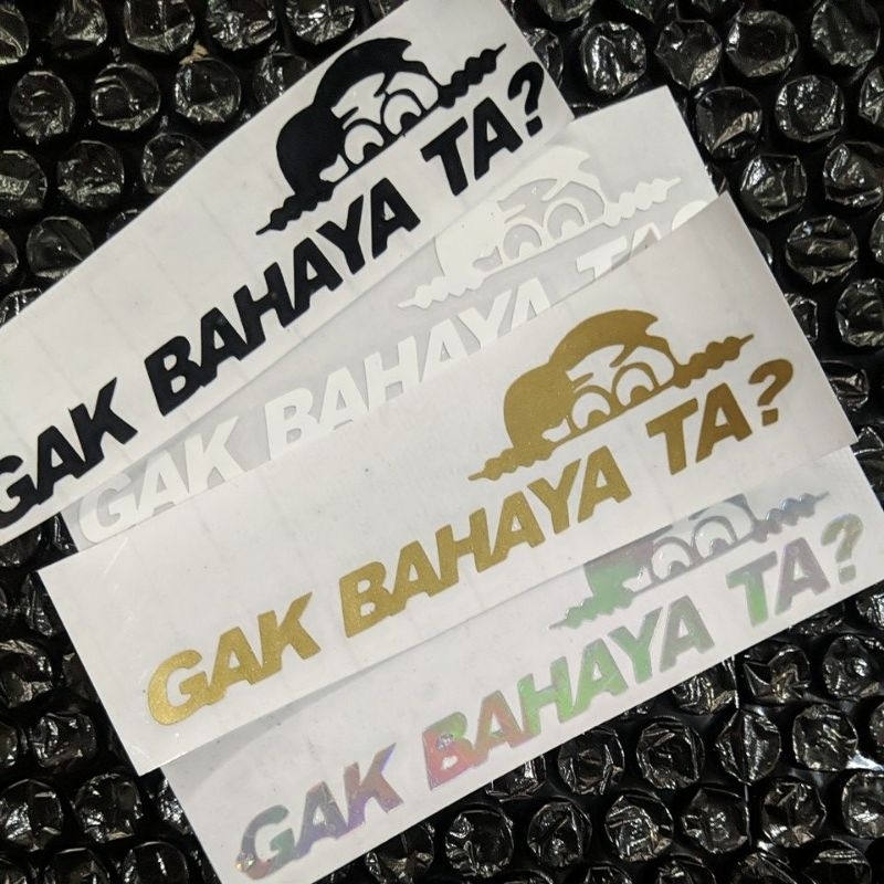 

Sticker sticker Gak Bahaya Tah ngintip JDM