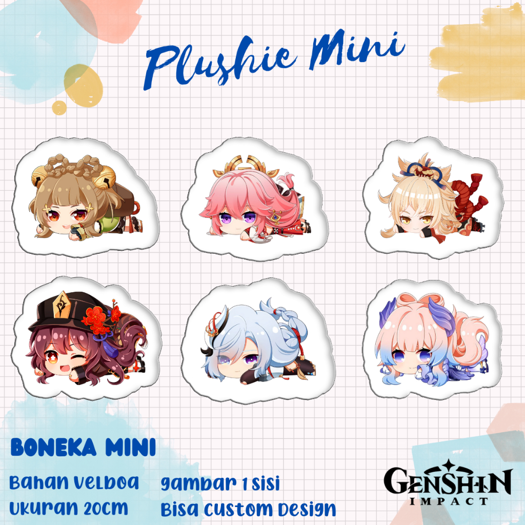 boneka plushie mini anime genshin impact 3