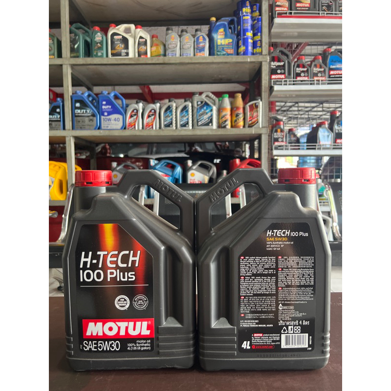 Oli MOTUL H-TECH 100 Plus SAE 5w-30 Kemasan 4 Lt