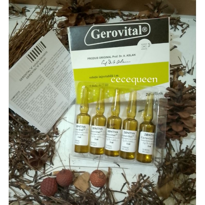 Gerovital h3//ampul coklat//gerovital original