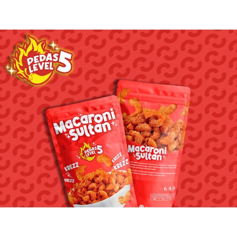 

Macaroni Pedas Level 5 Cekelin Macaroni Sultan 50gr