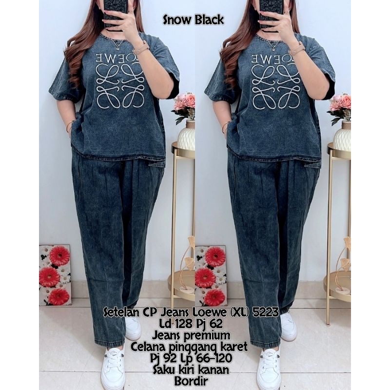 SKY✓G1 Setelan CP Jeans Loewe (XL)