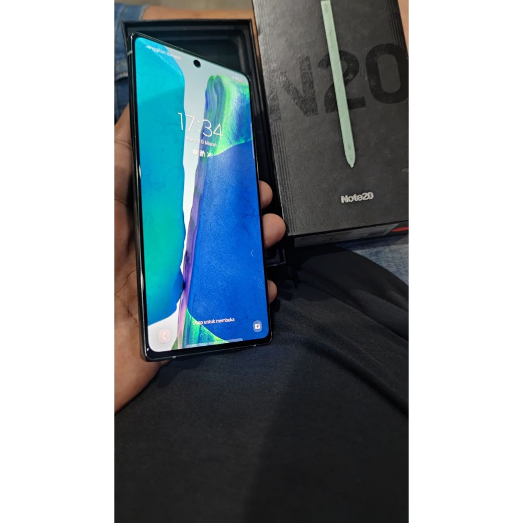 samsung note 20 8/256gb second fullset resmi sein