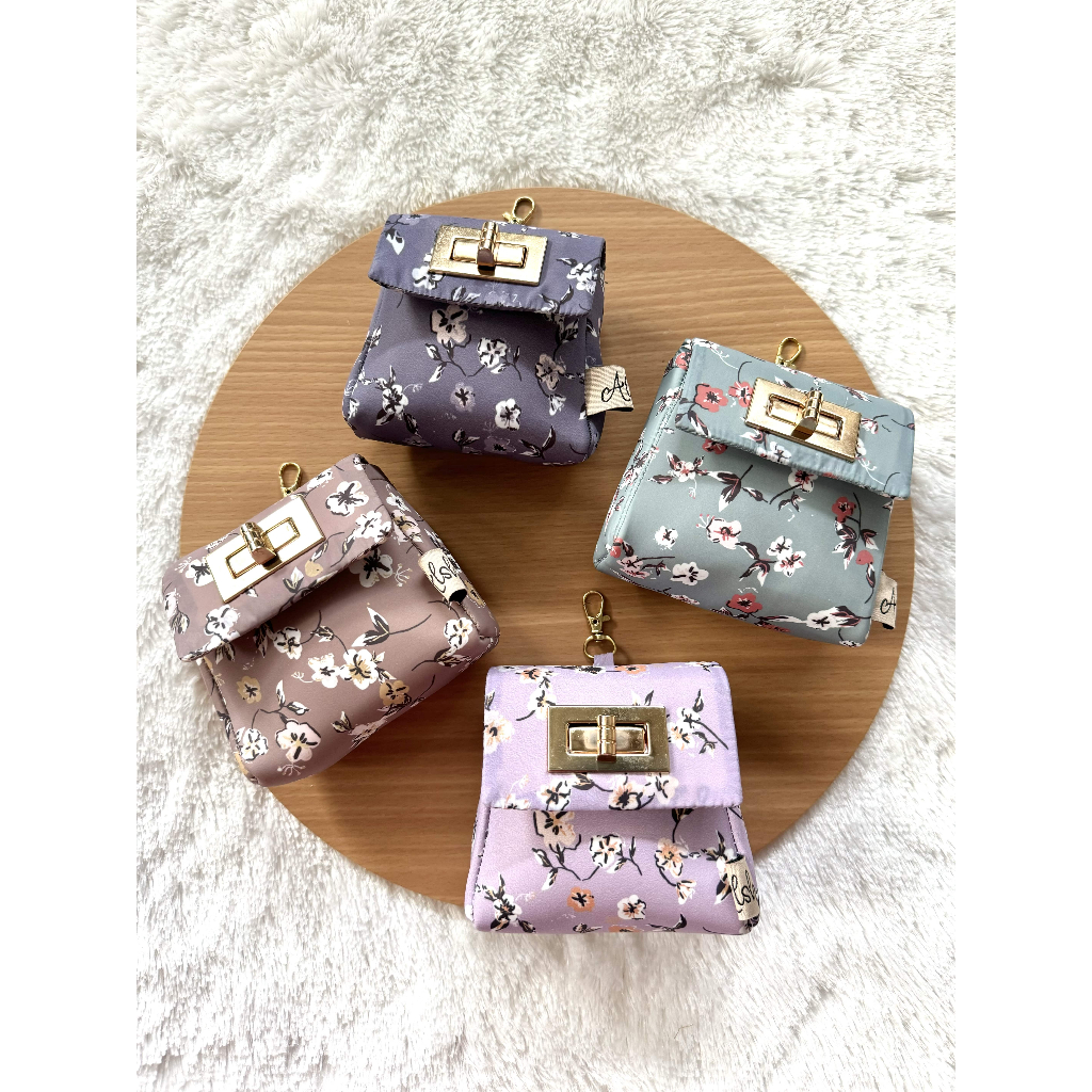 Mukena Terusan Dewasa Traveling Motif Pouch Mini Mukenah Penutup Dagu