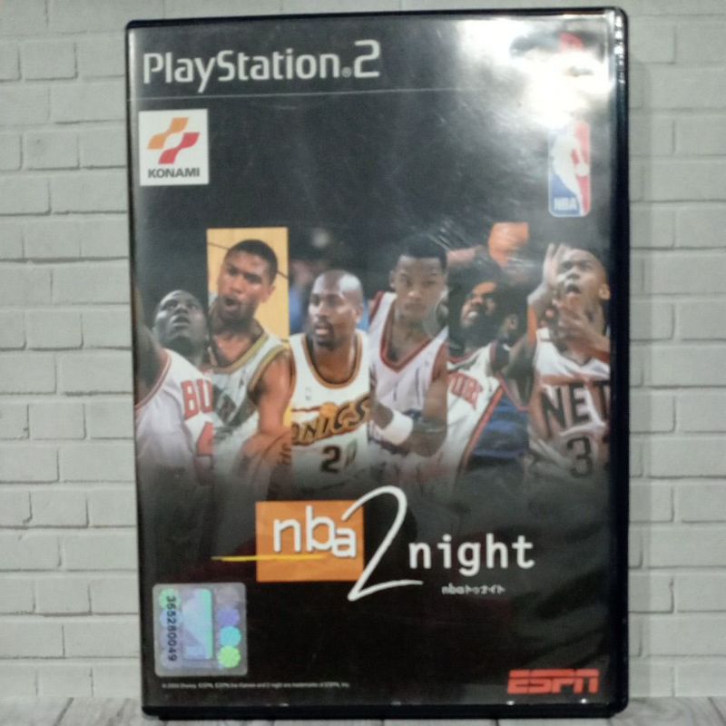 CD Original Ps2 Nba 2 Night Jpn Bahasa Jepang Box dan Cover Original