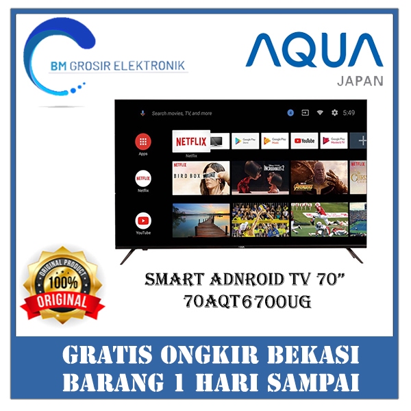 AQUA TV LED 70AQT6700UG TV 70INCH SMART ANDROID