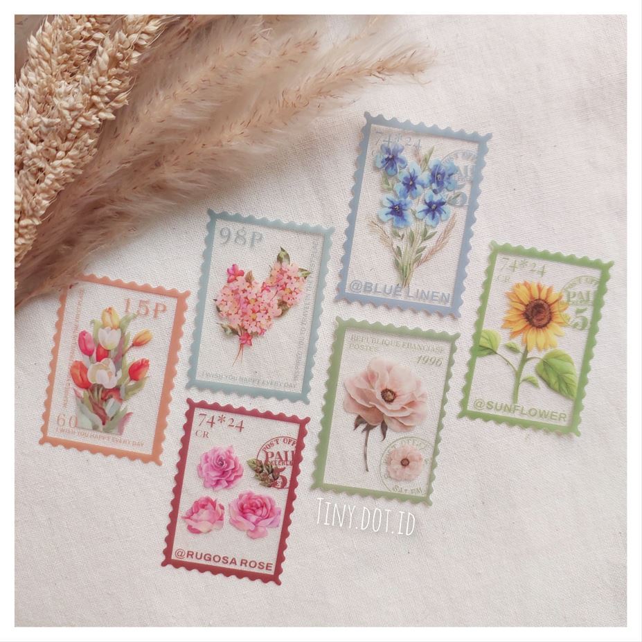 

Deco Sticker - Aesthetic Floral Stamp (10 pcs)