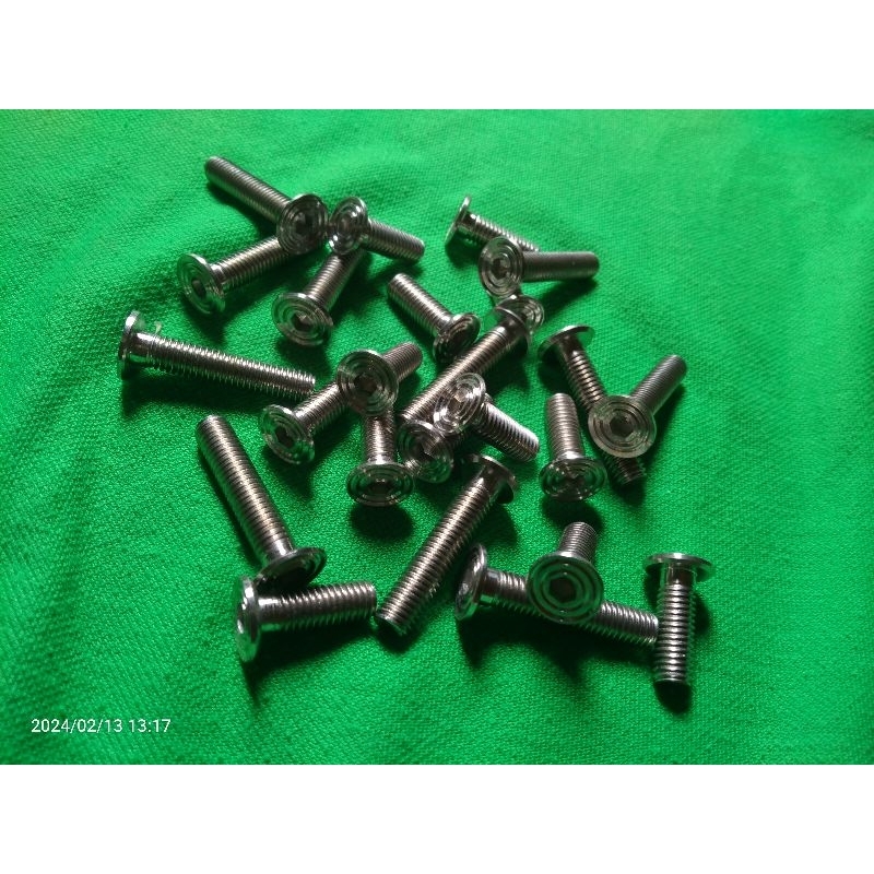 Baut L stainlesas stell slim Baut 12 slim Trepes panjang 5cm