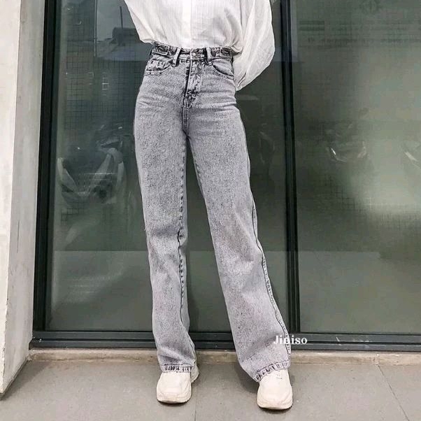 Jiniso Highwaist Adjustable Baggy Jeans