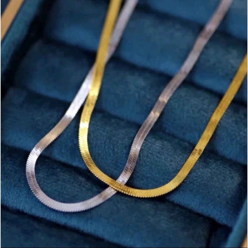 kalung titanium cewek cowok anti karat