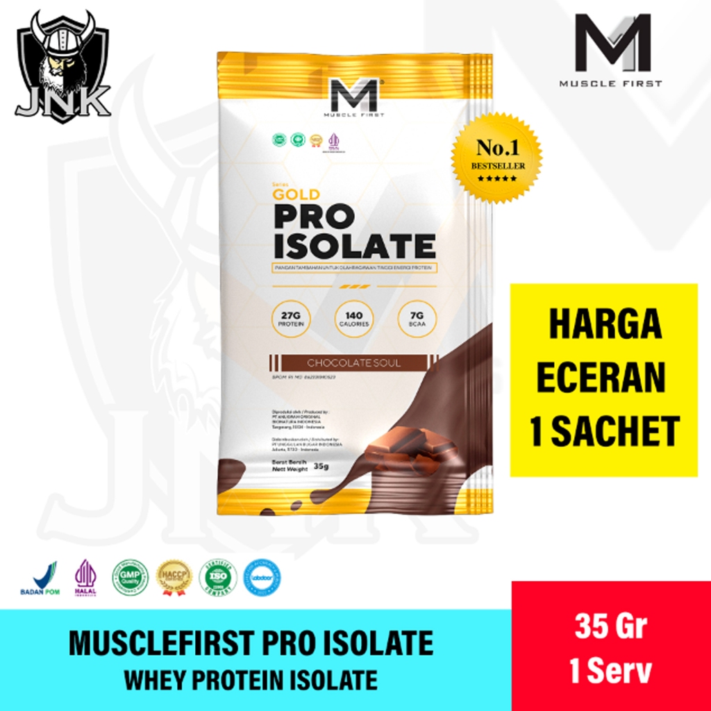 ECER 1 Sachet M1 Musclefirst Pro Isolate | Whey Protein Isolate Cutting Diet High BCAA Muscle First