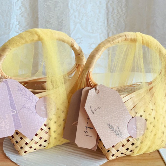 

Kado/hampers tas besek mini aestetik lilin aromaterapi