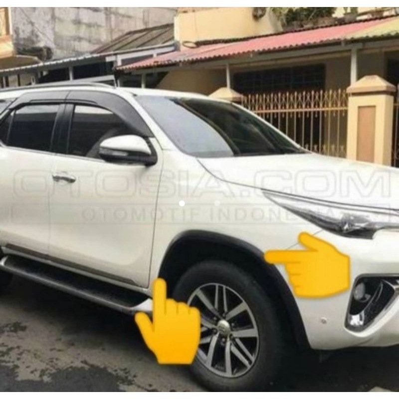 spoiler fender/over fender depan fortuner Vrz original