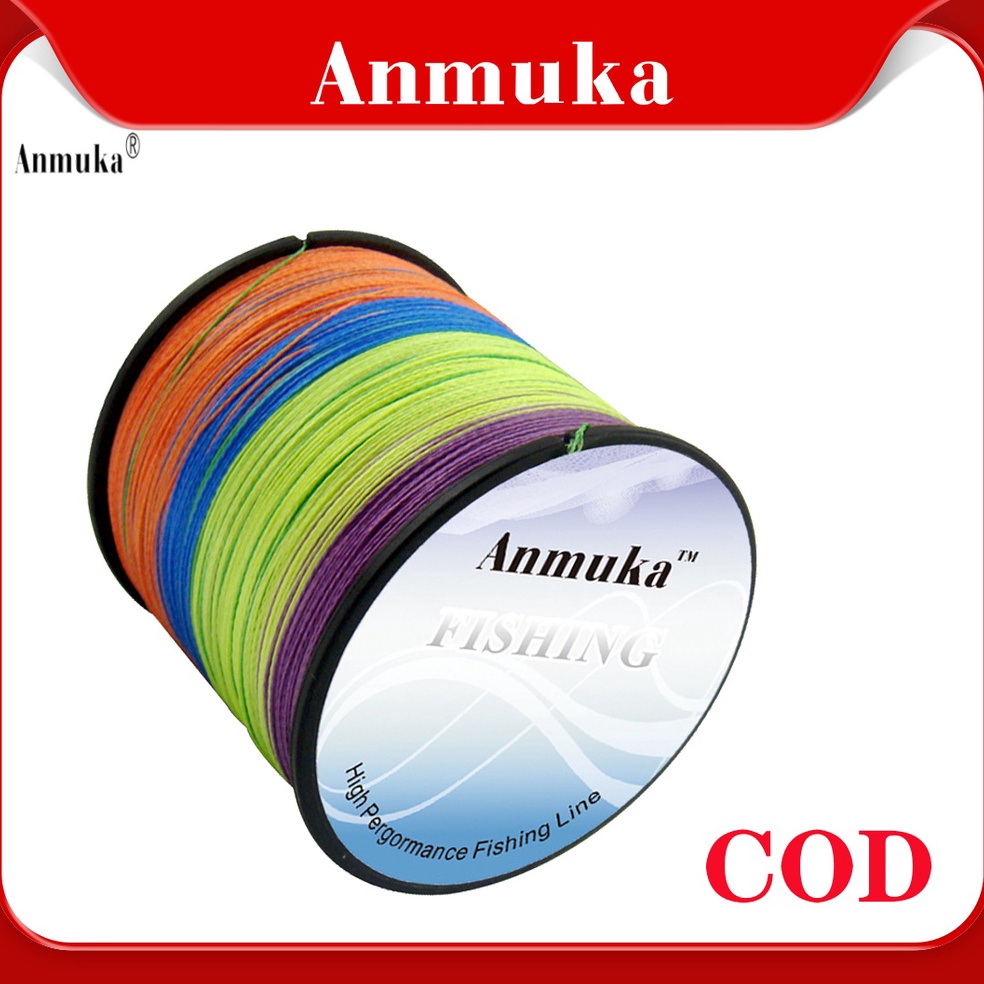 LANGSUNG KIRIM Anmuka Senar Pancing Braided 1 Meter 1 Warna Super Kuat 3M Dyneema Kepang Multifilame