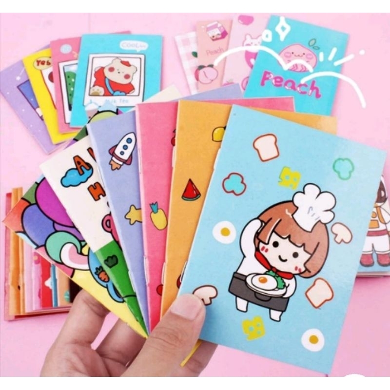 

Buku tulis mini motif gambar kartun
