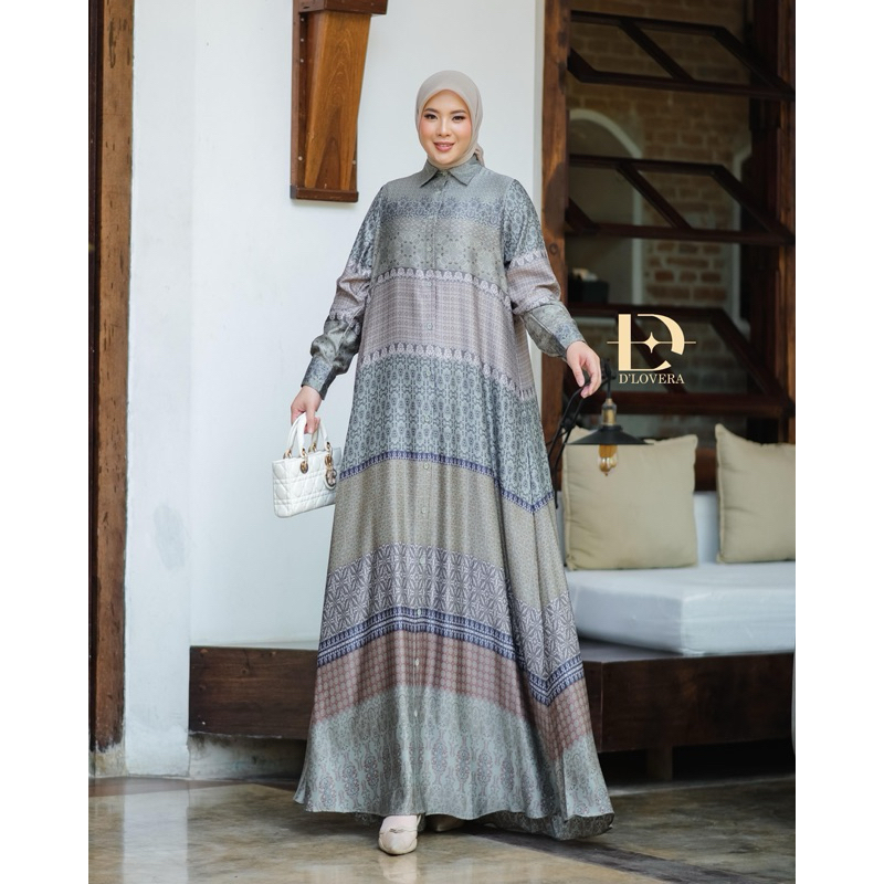 LIANA DRESS,LIANA DLOVERA,DLOVERA ORIGINAL,GAMIS BRANDED ORIGINAL,DRESS SILK PREMIUM