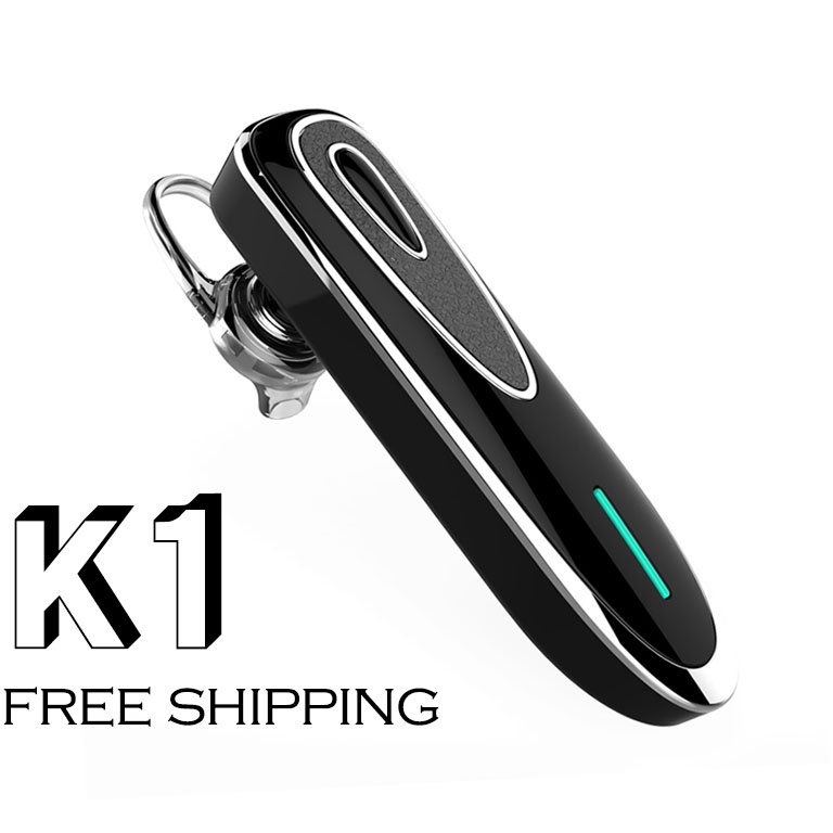 Terlaris Headset Bluetooth K1 Waktu Siaga Panjang Headset Bluetooth Stereo Panggilan Telepon Headset