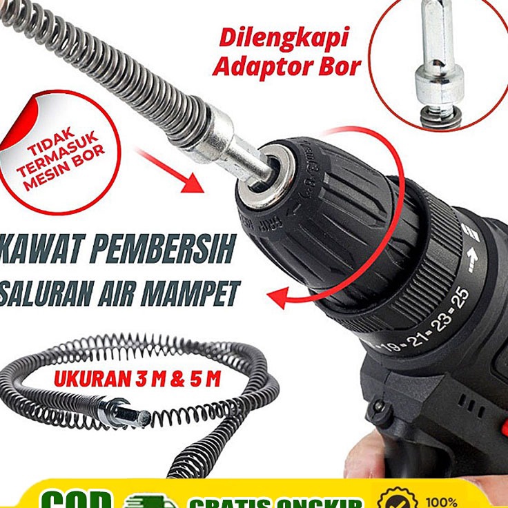 Dapatkan disini Pipe Cleaner Stag Pembersih Saluran Pipa Mampet Sumbat Tersumbat Drain Pipe Cleaner 