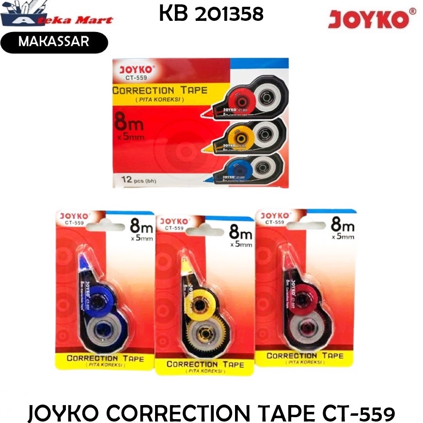 

BOX12PCS JOYKO CORRECTION TAPE CT559 KODE N5N7