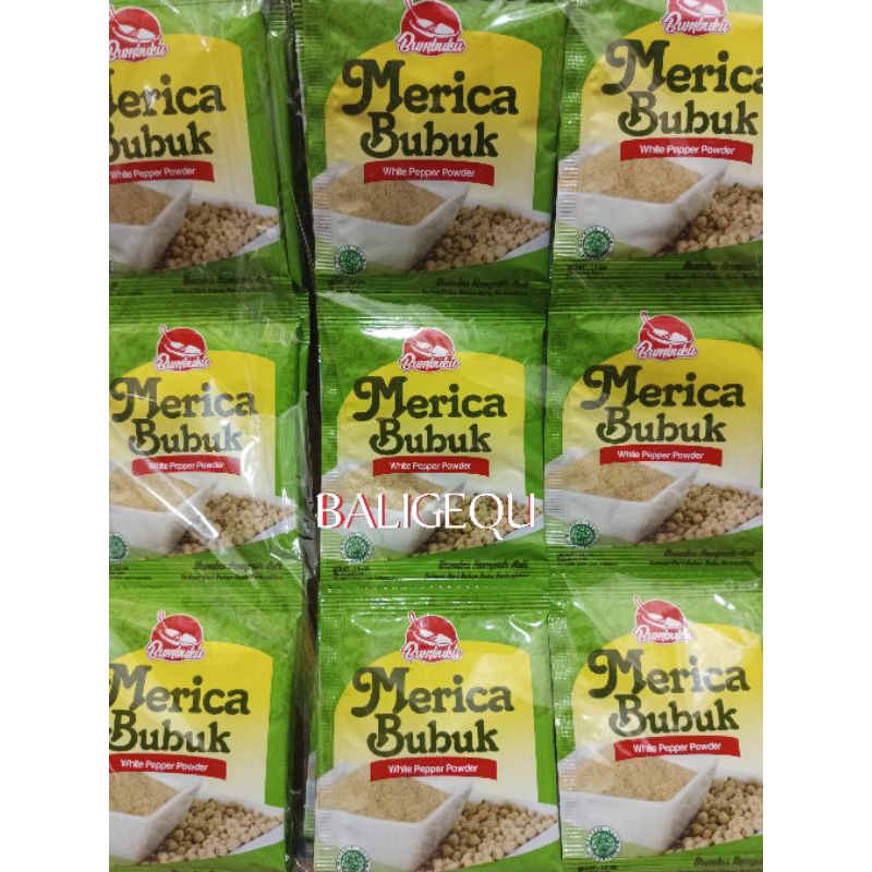 

Merica Bubuk Bumbuku 2.5 gram x 12 sachet