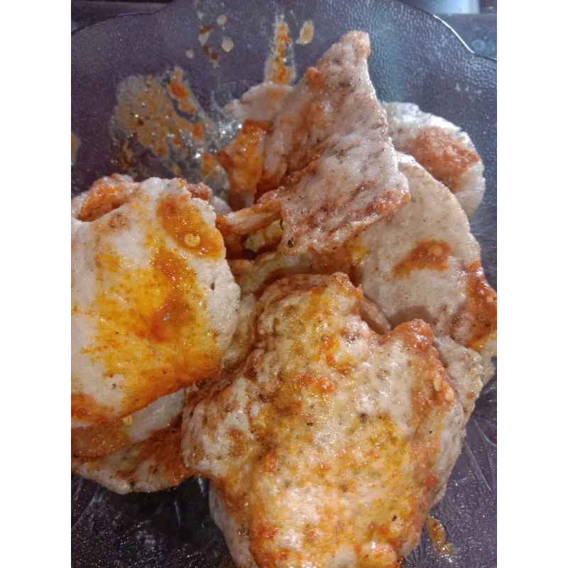 

krupuk belok cilik bumbu serundeng BONUS sambel kacang